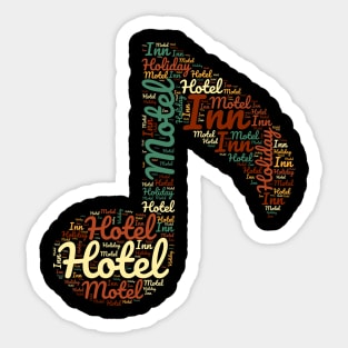 Hotel motel holiday inn Sticker